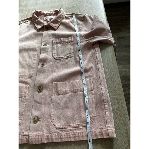 Alex Mill Britt Work Jacket in Light Pink Size Large Barn Jacket Chore Coat Fall - Picture 5 of 7